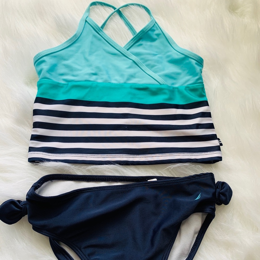 Girls Nautica two piece swim suit size 6